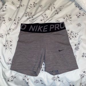 NWOT small gray nike pro shorts